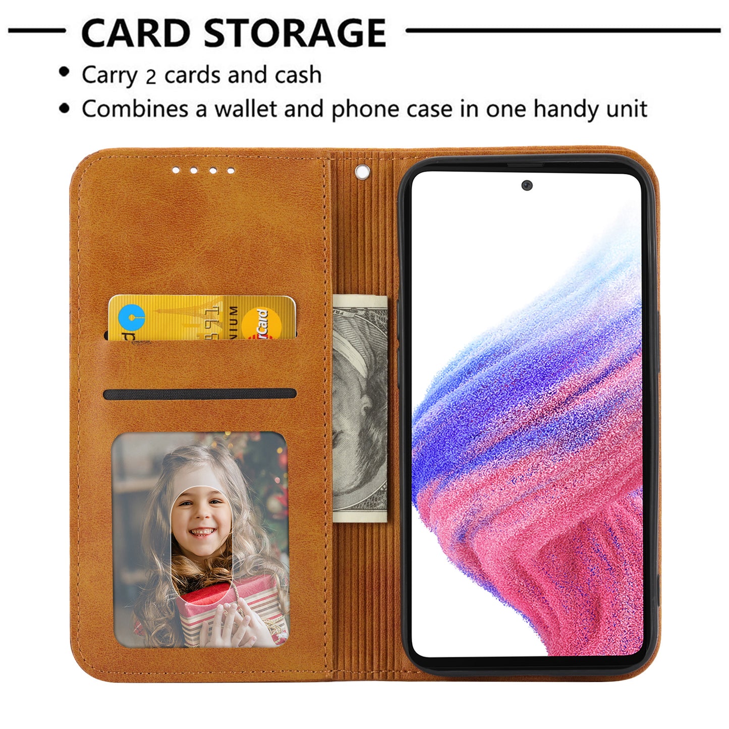 Phone Case for Samsung Galaxy A24 4G , Imprinted Rhombus Pattern Wallet Calf Texture PU Leather Stand Phone Cover