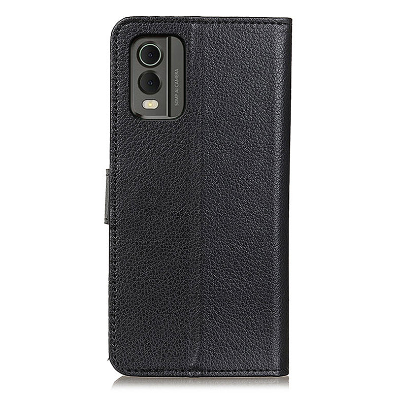 Wallet Stand Phone Case for Nokia C32 , PU Leather+TPU Litchi Texture Phone Cover
