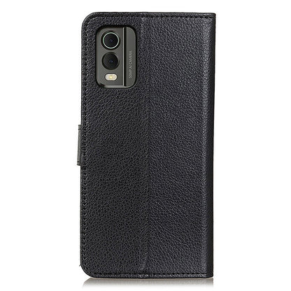 Wallet Stand Phone Case for Nokia C32 , PU Leather+TPU Litchi Texture Phone Cover