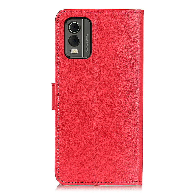 Wallet Stand Phone Case for Nokia C32 , PU Leather+TPU Litchi Texture Phone Cover