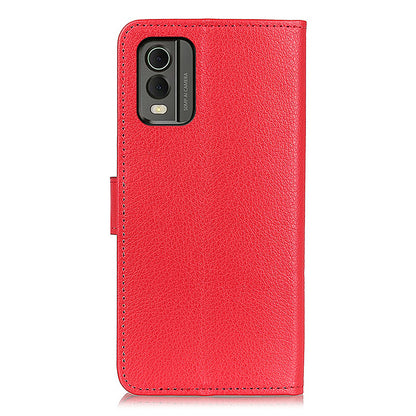 Wallet Stand Phone Case for Nokia C32 , PU Leather+TPU Litchi Texture Phone Cover