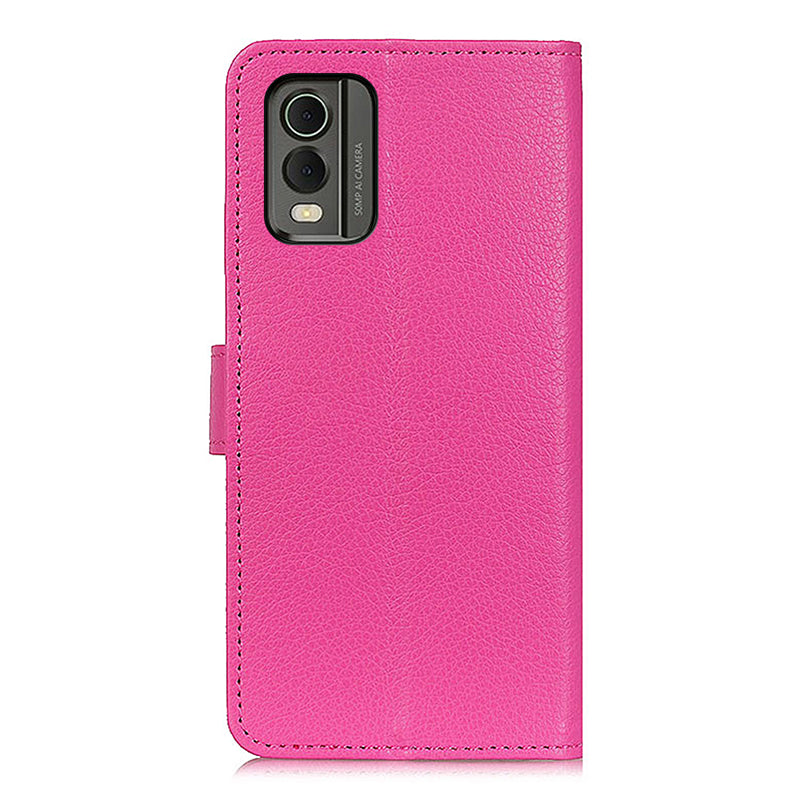 Wallet Stand Phone Case for Nokia C32 , PU Leather+TPU Litchi Texture Phone Cover