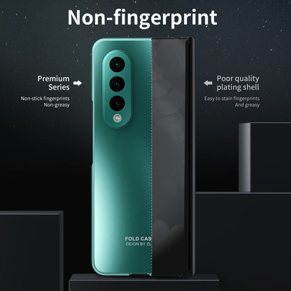 For Samsung Galaxy Z Fold4 5G Hard PC Phone Case Anti-Drop Protective Phone Shell Cover with Screen Film