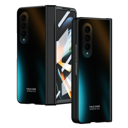 For Samsung Galaxy Z Fold4 5G Hard PC Phone Case Anti-Drop Protective Phone Shell Cover with Screen Film