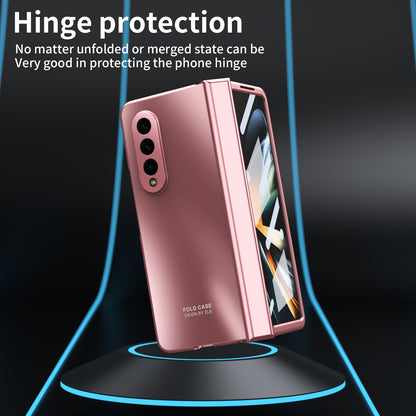 For Samsung Galaxy Z Fold4 5G Hard PC Phone Case Anti-Drop Protective Phone Shell Cover with Screen Film