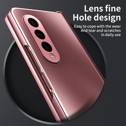 For Samsung Galaxy Z Fold4 5G Hard PC Phone Case Anti-Drop Protective Phone Shell Cover with Screen Film