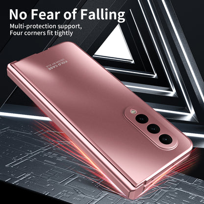 For Samsung Galaxy Z Fold4 5G Hard PC Phone Case Anti-Drop Protective Phone Shell Cover with Screen Film