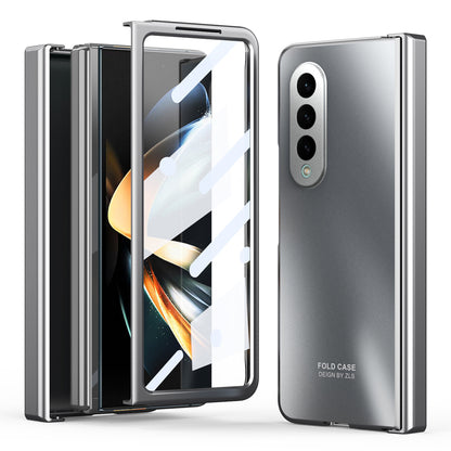 For Samsung Galaxy Z Fold4 5G Hard PC Phone Case Anti-Drop Protective Phone Shell Cover with Screen Film
