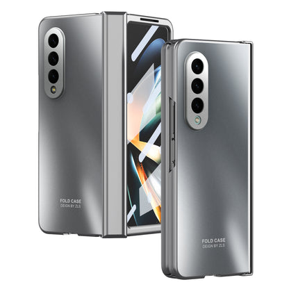 For Samsung Galaxy Z Fold4 5G Hard PC Phone Case Anti-Drop Protective Phone Shell Cover with Screen Film