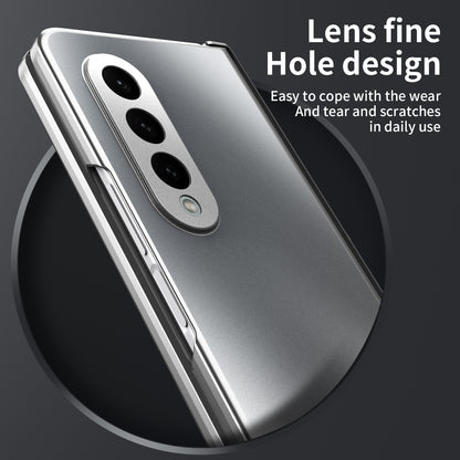 For Samsung Galaxy Z Fold4 5G Hard PC Phone Case Anti-Drop Protective Phone Shell Cover with Screen Film