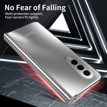 For Samsung Galaxy Z Fold4 5G Hard PC Phone Case Anti-Drop Protective Phone Shell Cover with Screen Film