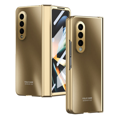 For Samsung Galaxy Z Fold4 5G Hard PC Phone Case Anti-Drop Protective Phone Shell Cover with Screen Film