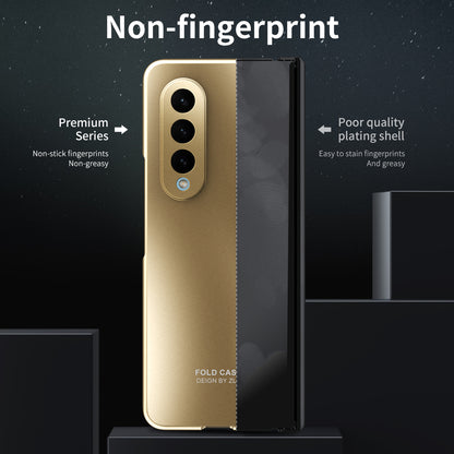 For Samsung Galaxy Z Fold4 5G Hard PC Phone Case Anti-Drop Protective Phone Shell Cover with Screen Film