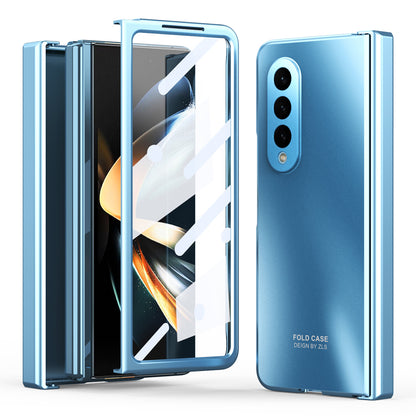 For Samsung Galaxy Z Fold4 5G Hard PC Phone Case Anti-Drop Protective Phone Shell Cover with Screen Film