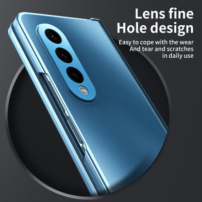 For Samsung Galaxy Z Fold4 5G Hard PC Phone Case Anti-Drop Protective Phone Shell Cover with Screen Film