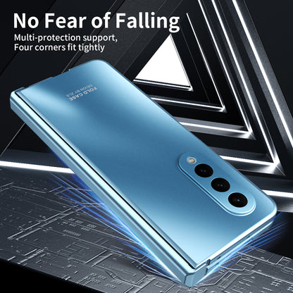 For Samsung Galaxy Z Fold4 5G Hard PC Phone Case Anti-Drop Protective Phone Shell Cover with Screen Film