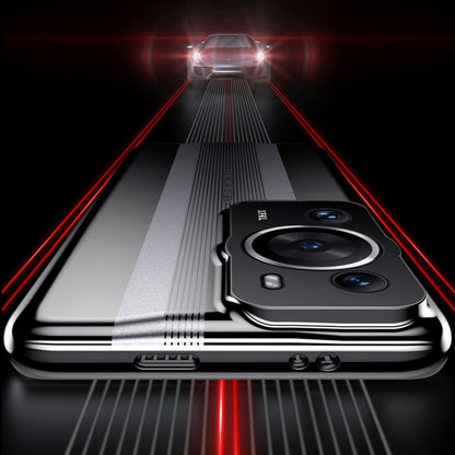 Shockproof Phone Back Case for Huawei P60 Pro Electroplated Hard PC Anti-drop Protective Cover