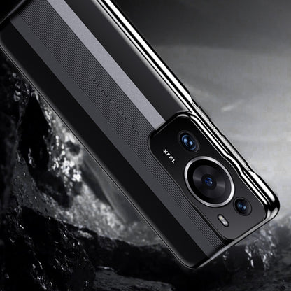 Shockproof Phone Back Case for Huawei P60 Pro Electroplated Hard PC Anti-drop Protective Cover