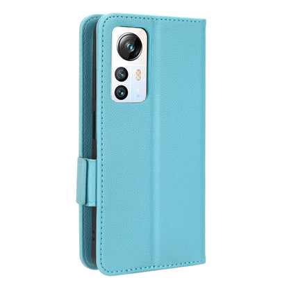 For Blackview A85 Wallet Phone Case PU Leather Litchi Texture Stand Cover with Strap