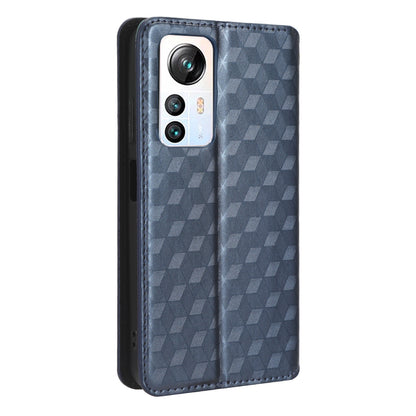 For Blackview A85 PU Leather Imprinted Rhombus Pattern Phone Case Stand Wallet Flip Cover