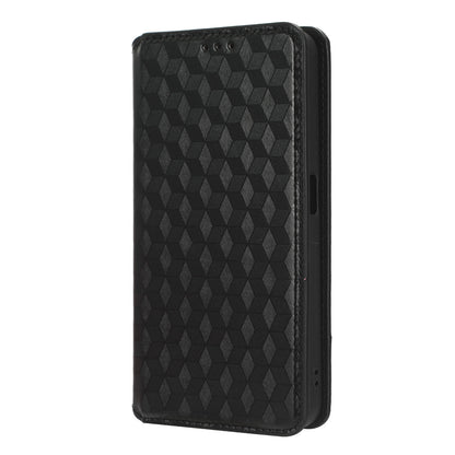 For Realme V30 5G / V30t PU Leather Wallet Case Imprinted Rhombus Pattern Stand Phone Cover