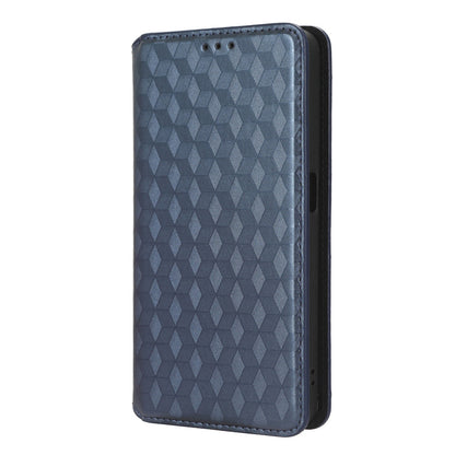 For Realme V30 5G / V30t PU Leather Wallet Case Imprinted Rhombus Pattern Stand Phone Cover