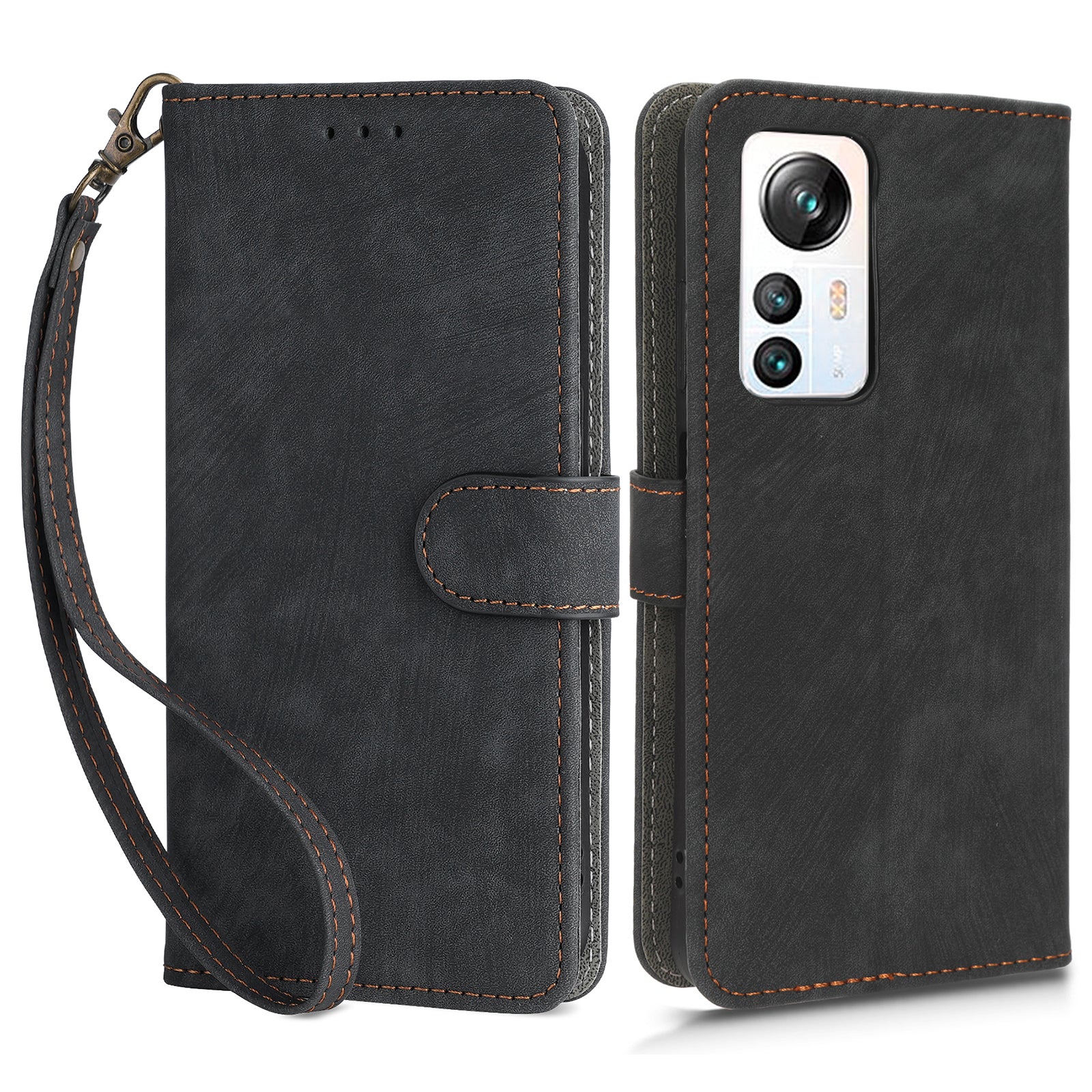 For Blackview A85 PU Leather Flip Wallet Case RFID Blocking Stand Phone Cover with Strap