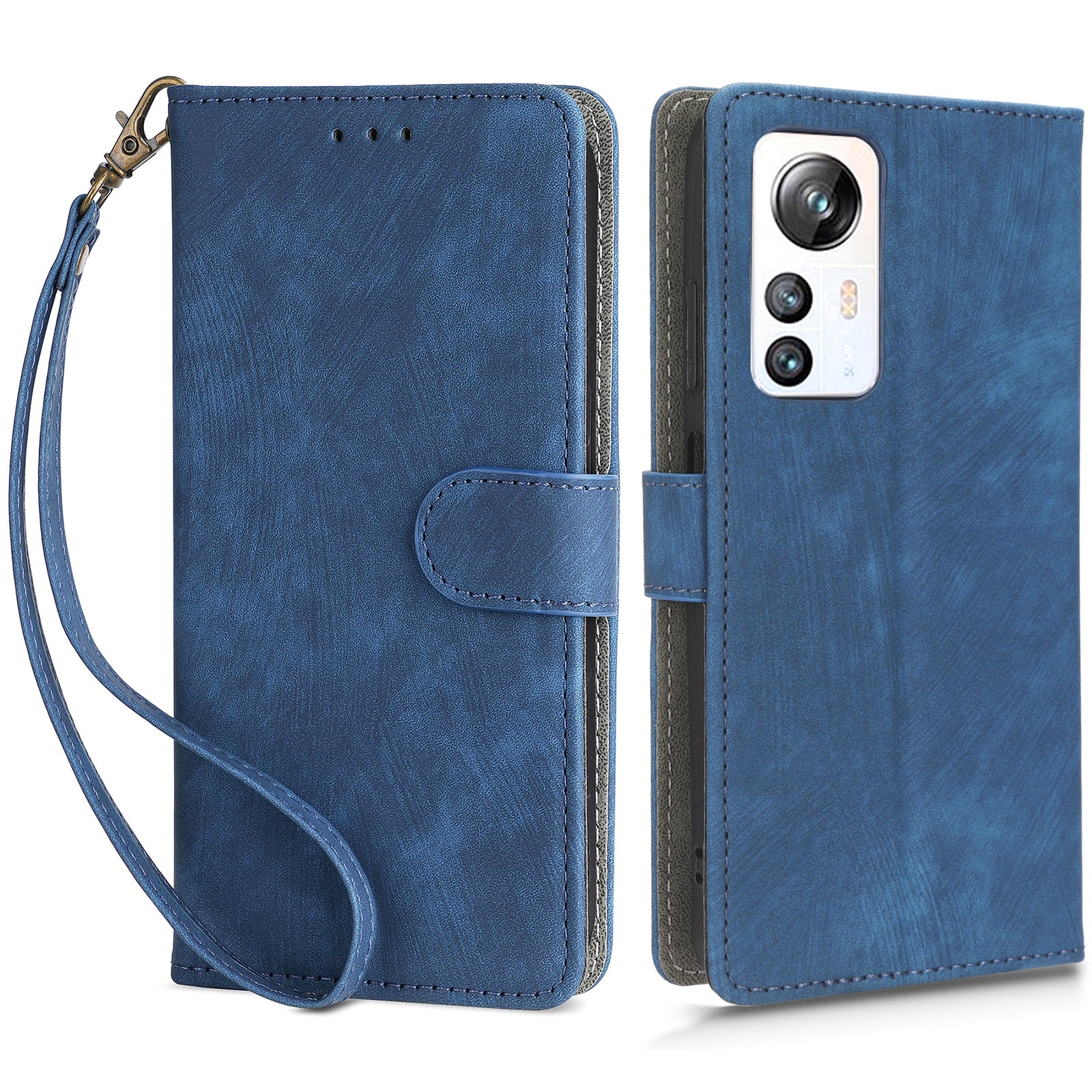 For Blackview A85 PU Leather Flip Wallet Case RFID Blocking Stand Phone Cover with Strap