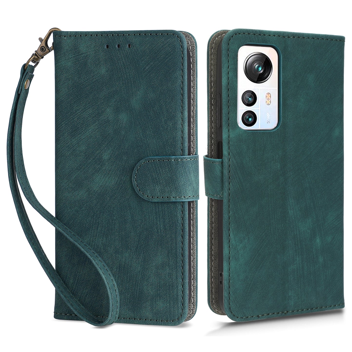 For Blackview A85 PU Leather Flip Wallet Case RFID Blocking Stand Phone Cover with Strap