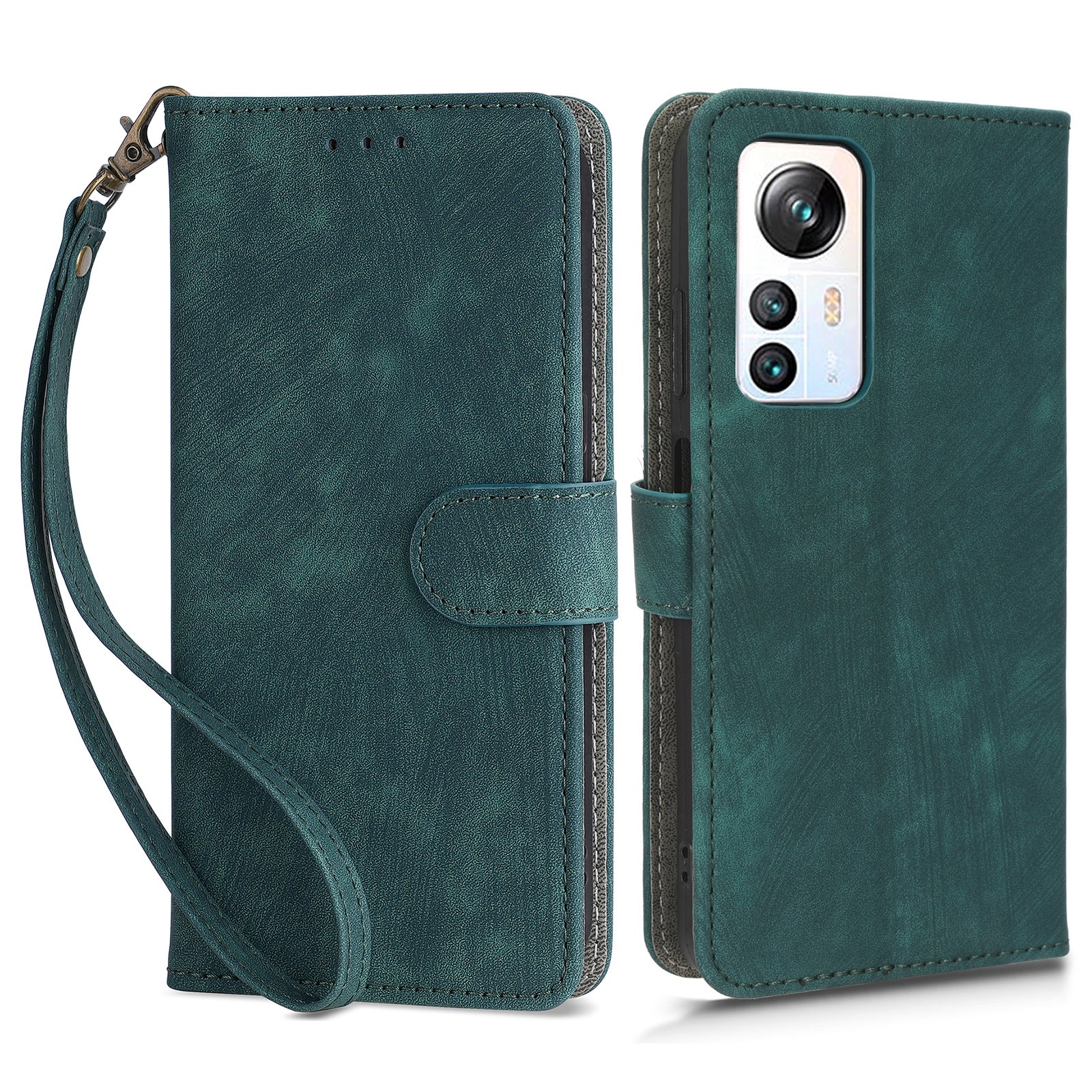 For Blackview A85 PU Leather Flip Wallet Case RFID Blocking Stand Phone Cover with Strap