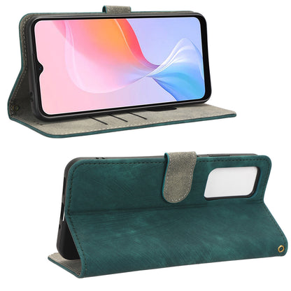 For Blackview A85 PU Leather Flip Wallet Case RFID Blocking Stand Phone Cover with Strap