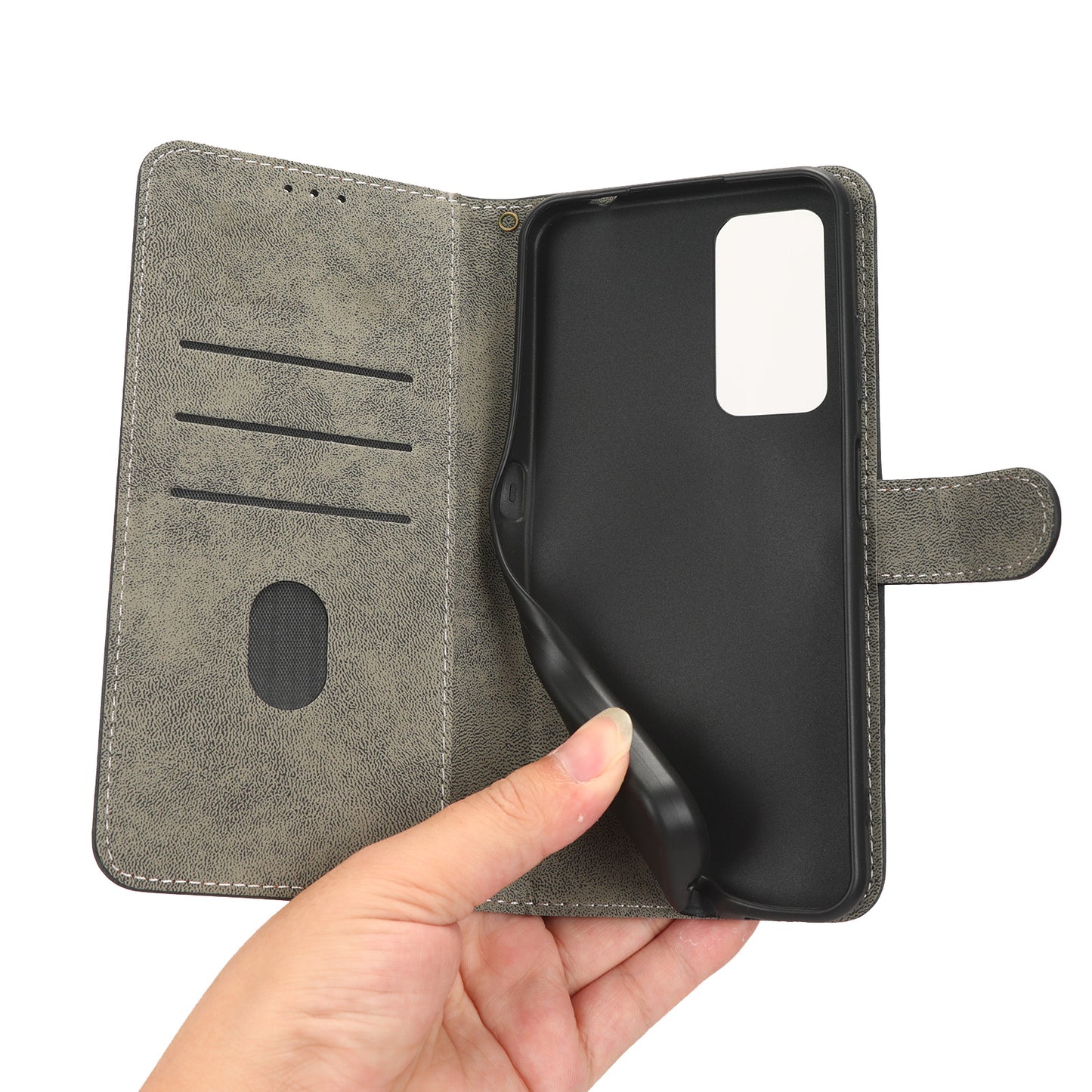 For Blackview A85 PU Leather Flip Wallet Case RFID Blocking Stand Phone Cover with Strap