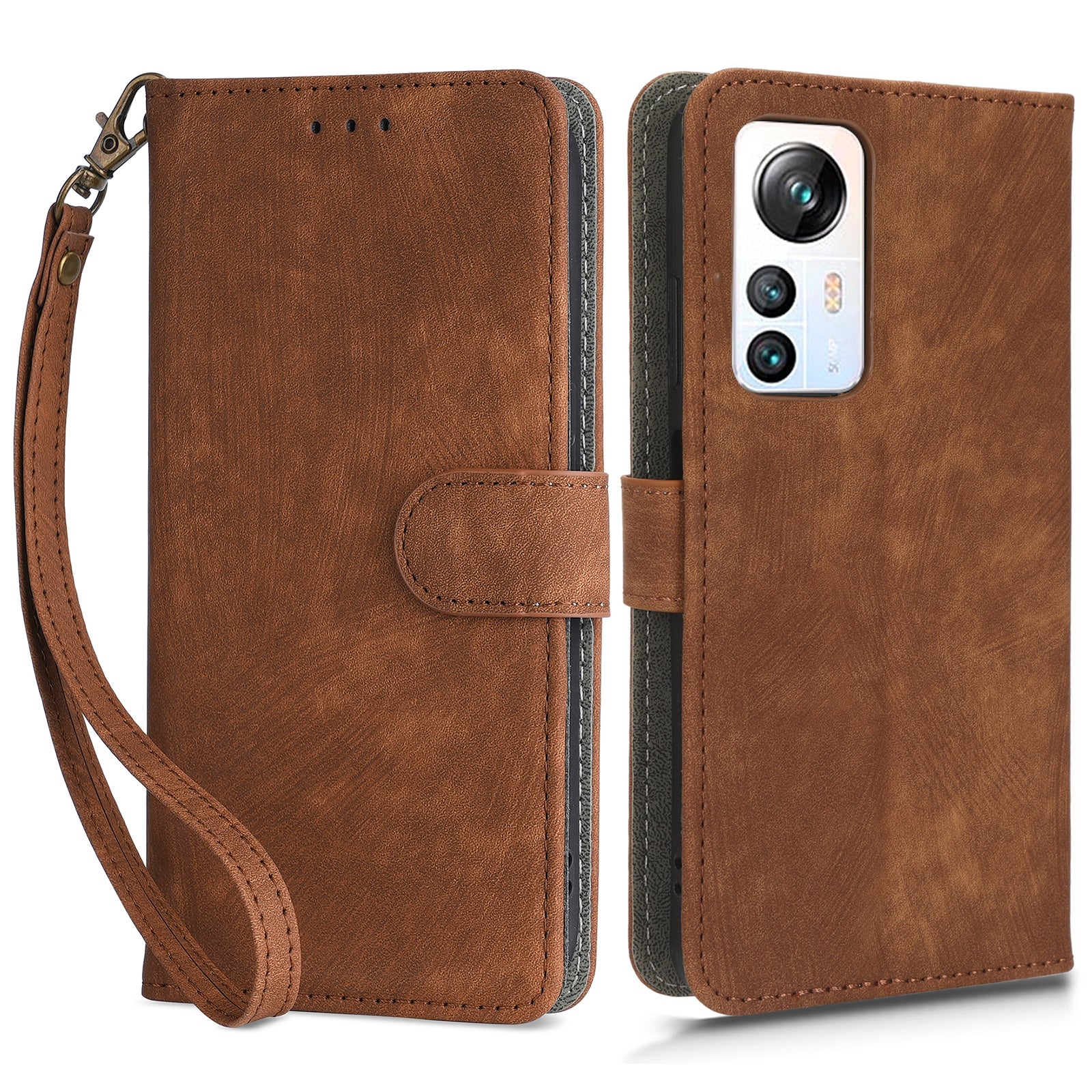 For Blackview A85 PU Leather Flip Wallet Case RFID Blocking Stand Phone Cover with Strap
