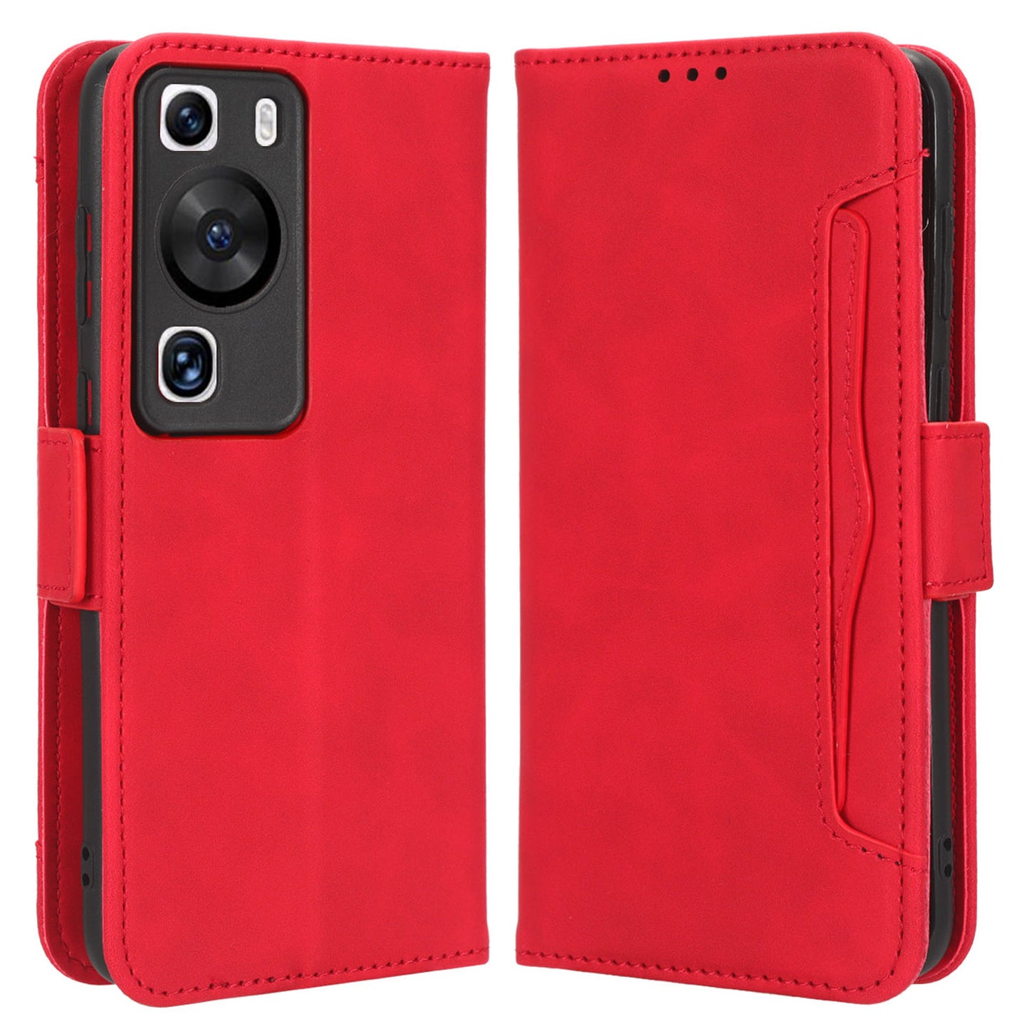 For Huawei P60 Pro / P60 Multiple Card Slots Leather Phone Cover Phone Shell Wallet Cell Phone Case