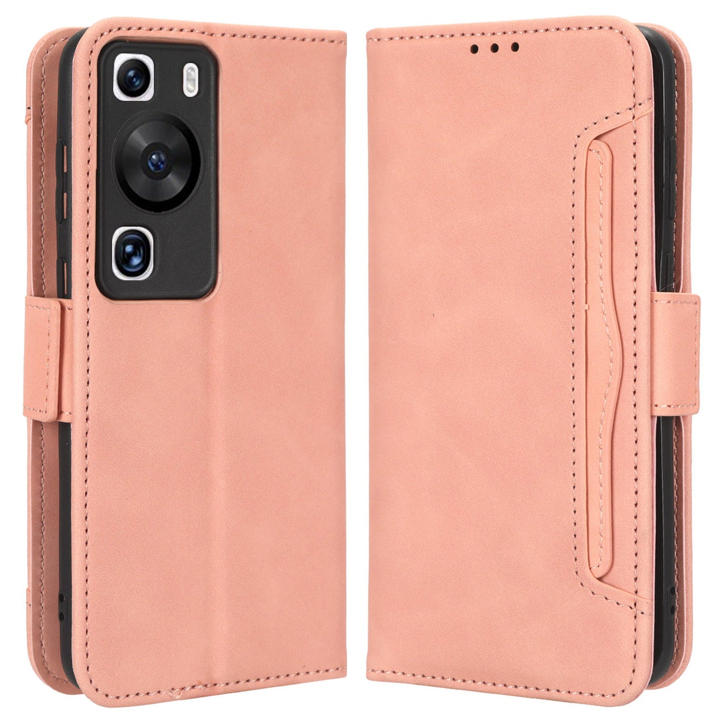 For Huawei P60 Pro / P60 Multiple Card Slots Leather Phone Cover Phone Shell Wallet Cell Phone Case