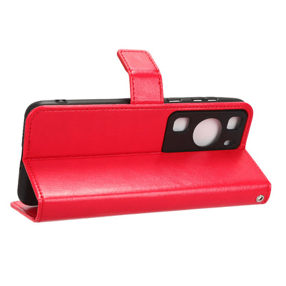 For Huawei P60 Pro / P60 Anti-Dust Crazy Horse Texture Wallet Phone Case PU Leather Phone Stand Cover