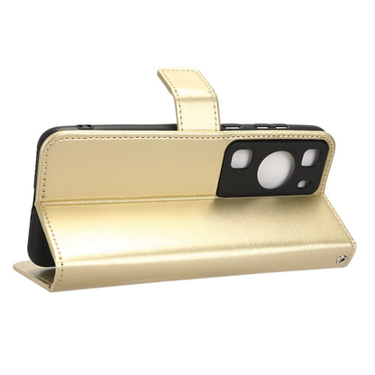 For Huawei P60 Pro / P60 Anti-Dust Crazy Horse Texture Wallet Phone Case PU Leather Phone Stand Cover