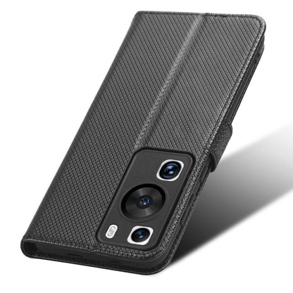 For Huawei P60 Pro / P60 Flip PU Leather Protective Cover Diamond Texture Wallet Anti-Scratch Phone Case