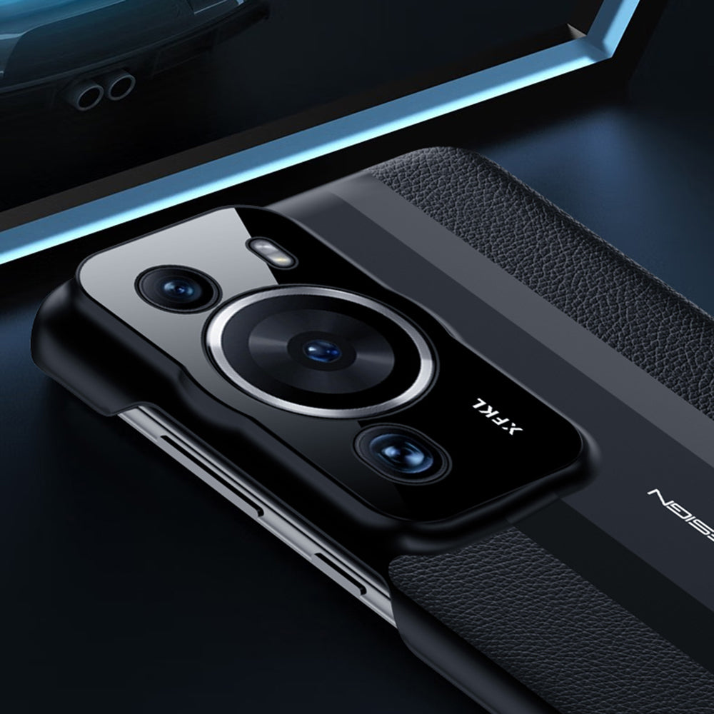 Phone Case for Huawei P60 Pro PU Leather PC Case Anti-Scratch Protective Cell Phone Cover