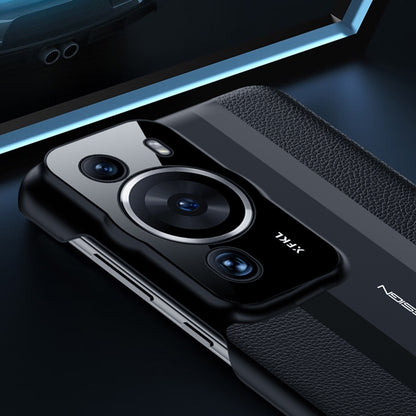 Phone Case for Huawei P60 Pro PU Leather PC Case Anti-Scratch Protective Cell Phone Cover