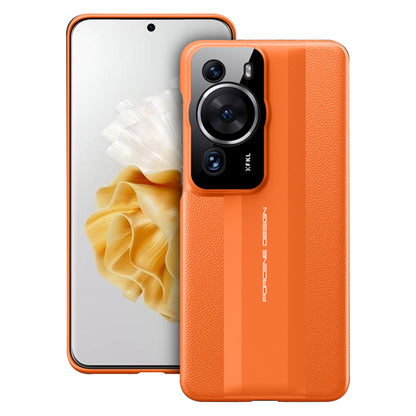 Phone Case for Huawei P60 Pro PU Leather PC Case Anti-Scratch Protective Cell Phone Cover