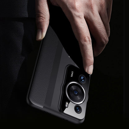 Phone Case for Huawei P60 Pro PU Leather PC Case Anti-Scratch Protective Cell Phone Cover