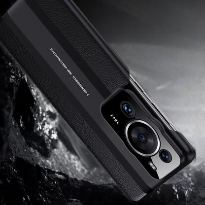 Phone Case for Huawei P60 Pro PU Leather PC Case Anti-Scratch Protective Cell Phone Cover