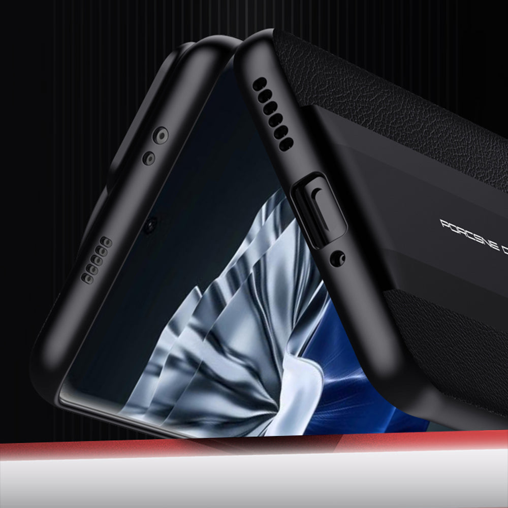 Phone Case for Huawei P60 Pro PU Leather PC Case Anti-Scratch Protective Cell Phone Cover