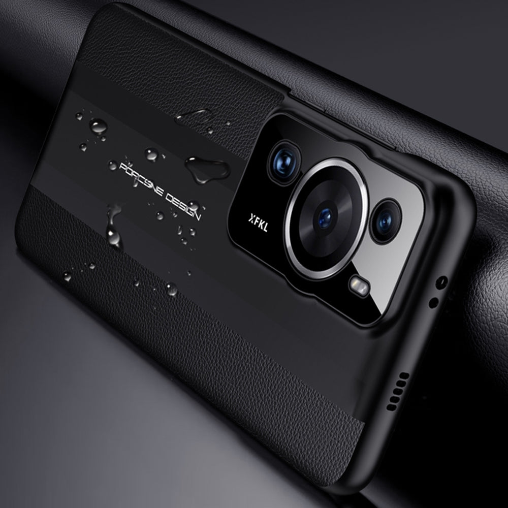 Phone Case for Huawei P60 Pro PU Leather PC Case Anti-Scratch Protective Cell Phone Cover