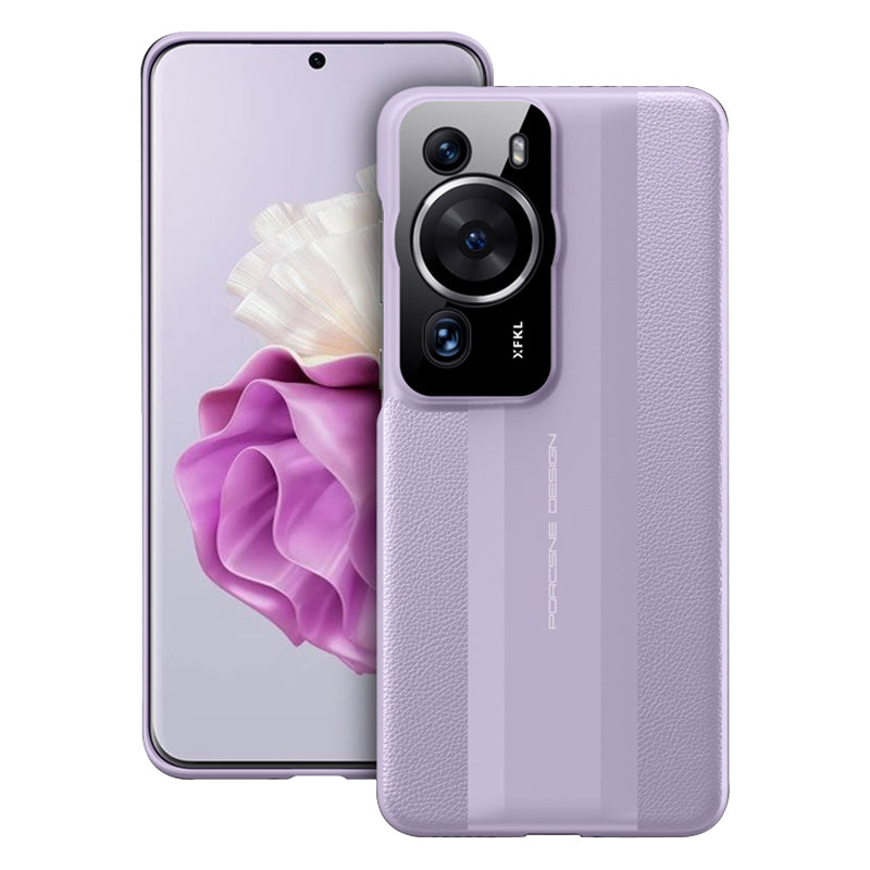 Phone Case for Huawei P60 Pro PU Leather PC Case Anti-Scratch Protective Cell Phone Cover