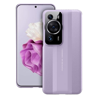 Phone Case for Huawei P60 Pro PU Leather PC Case Anti-Scratch Protective Cell Phone Cover