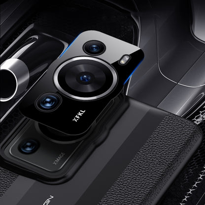 Shockproof Cover for Huawei P60 Anti-Drop Phone Case Genuine Cow Leather PC Cell Phone Shell