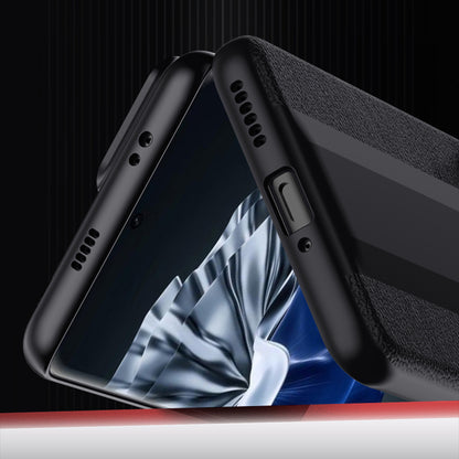 Shockproof Cover for Huawei P60 Anti-Drop Phone Case Genuine Cow Leather PC Cell Phone Shell