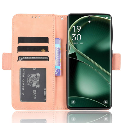 For Oppo Find X6 Stand Function Phone Shell Multiple Card Slots Leather Phone Cover Wallet Phone Case
